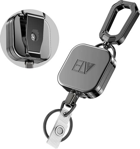 lv badge reel|Amazon.com: ELV Retractable ID Badge Holder: Heavy Duty .